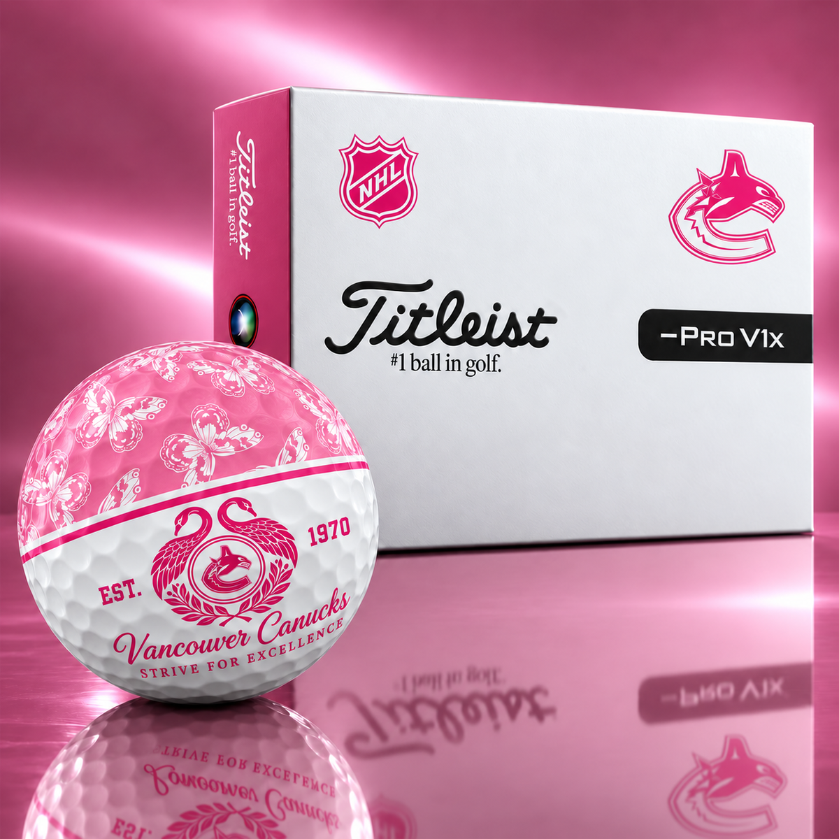 Exclusive Elegant NHL x VAN Golf Ball