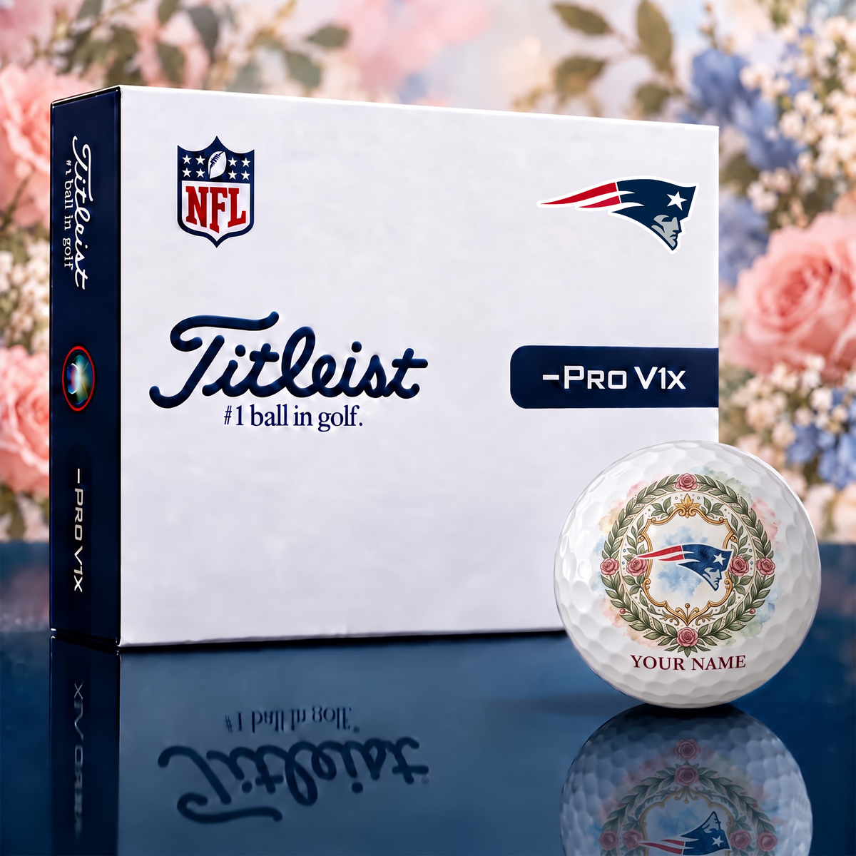 Exclusive Floral NFL x NE Golf Ball