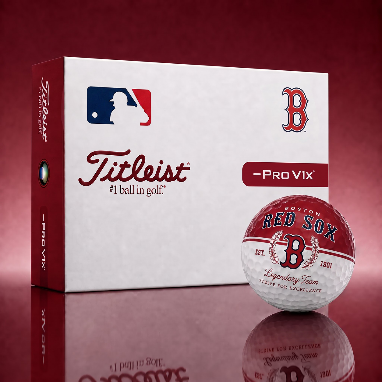 Exclusive MLB x BOS Legendary Team Golf Ball