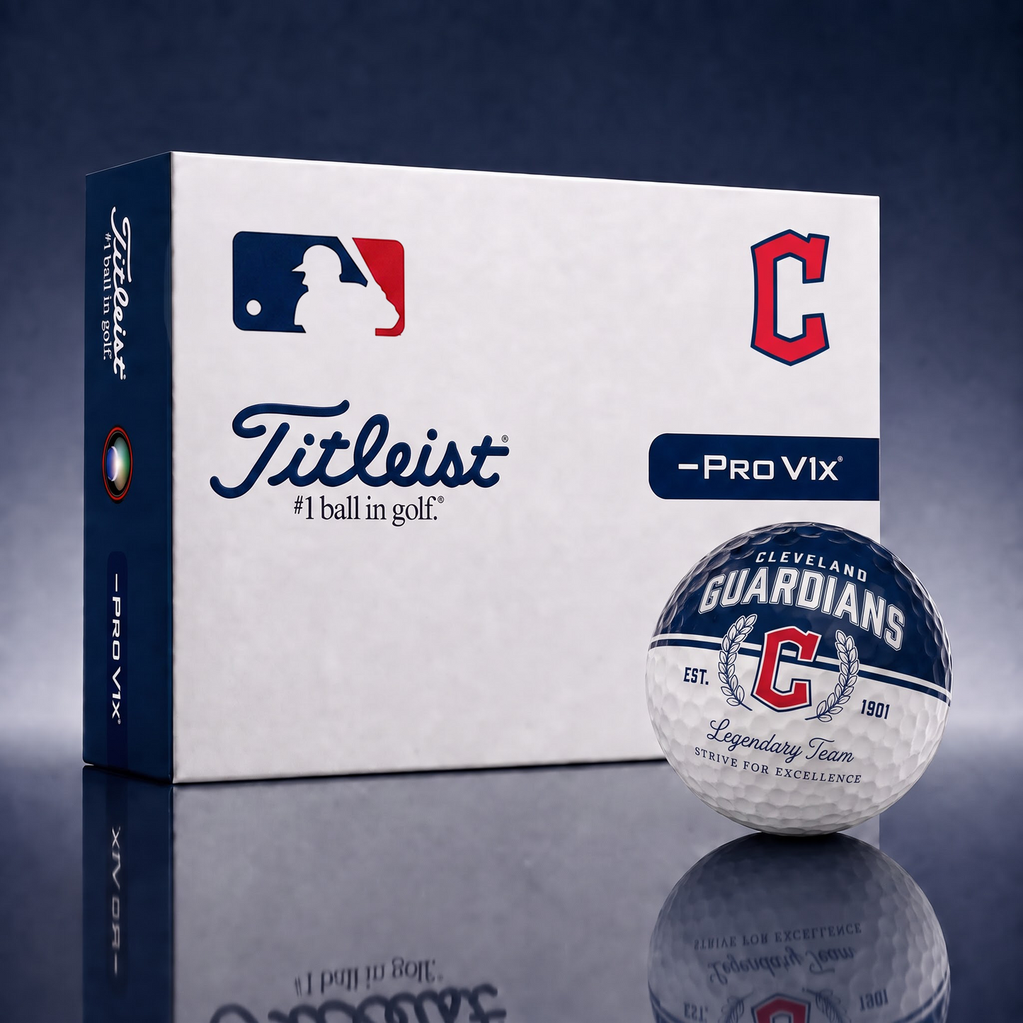 Exclusive MLB x CLE Legendary Team Golf Ball