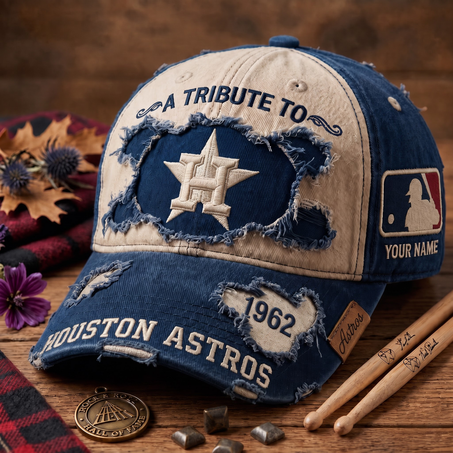 Exclusive MLB x HOU Personalized Name Cap