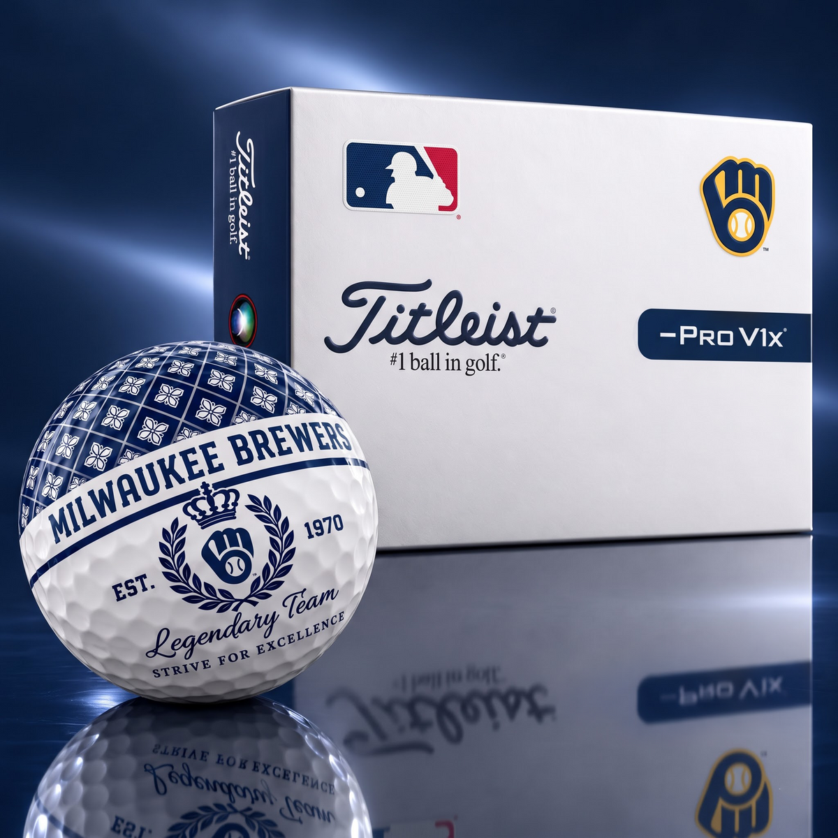 Exclusive MLB x MIL Legendary Team V7 Golf Ball