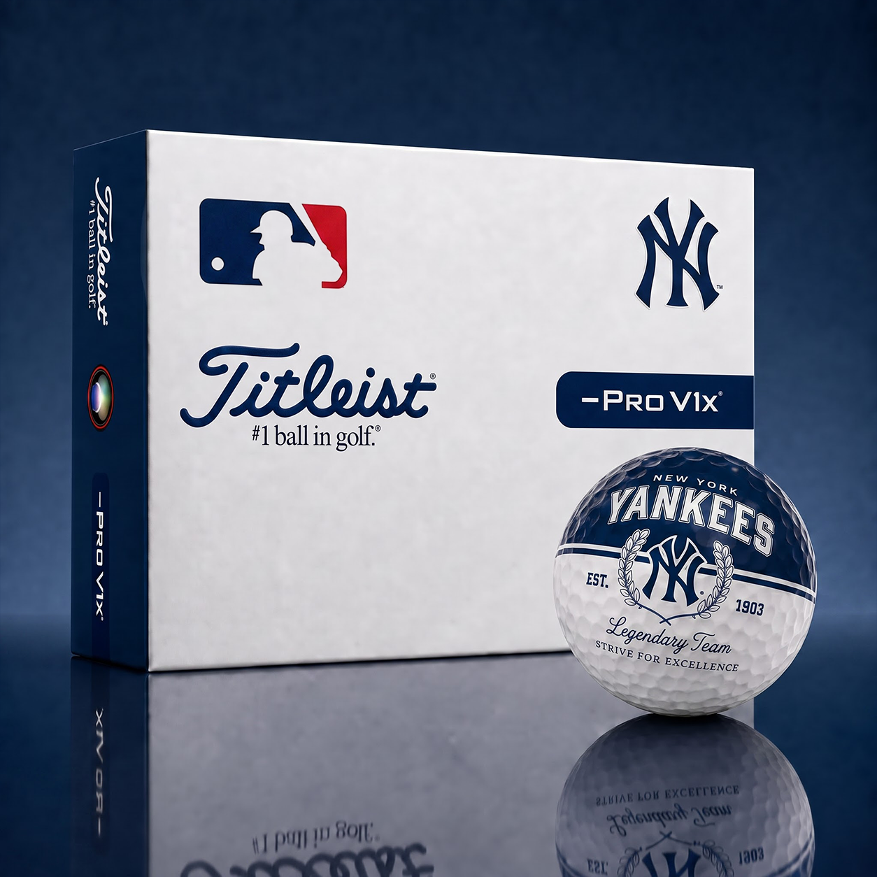 Exclusive MLB x NYY Legendary Team Golf Ball