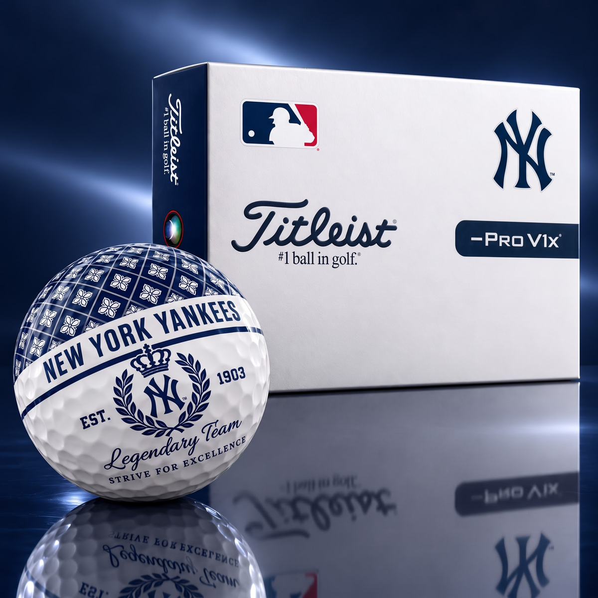 Exclusive MLB x NYY Legendary Team V7 Golf Ball