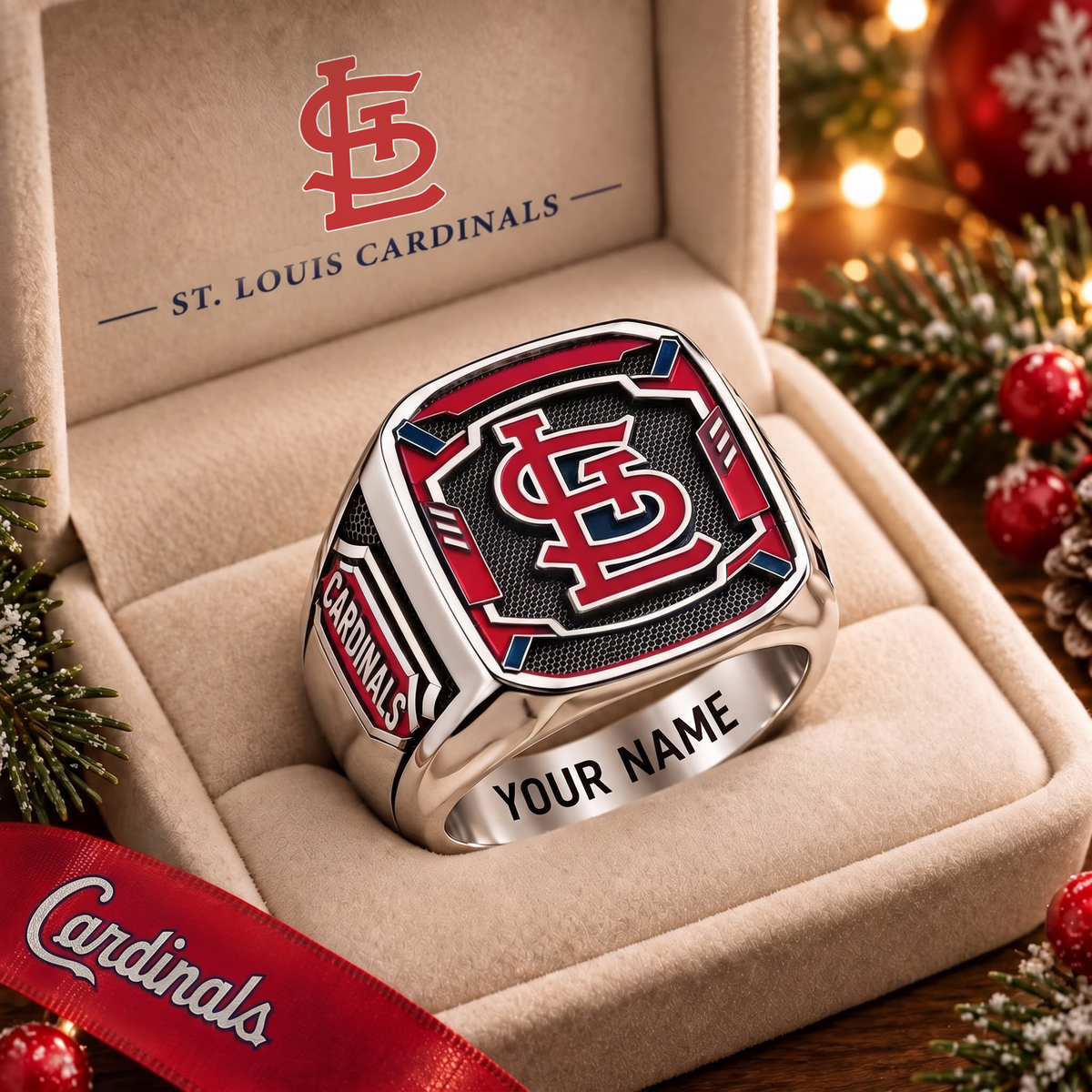 Exclusive MLB x STL Personalized Name Ring