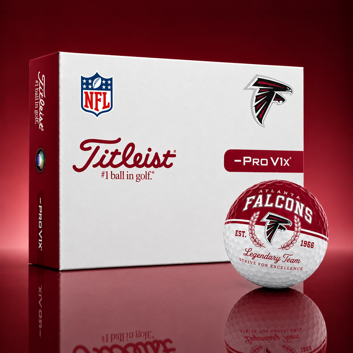 Exclusive NFL x ATL Legendary Team Golf Ball