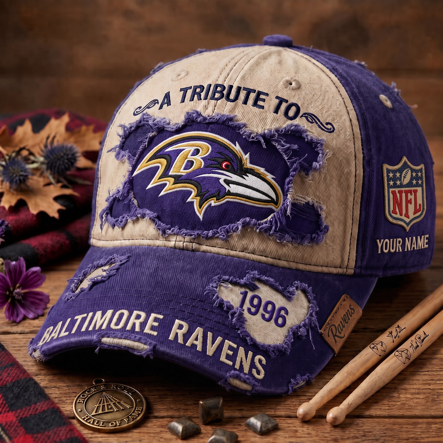 Exclusive NFL x BAL Personalized Name Cap