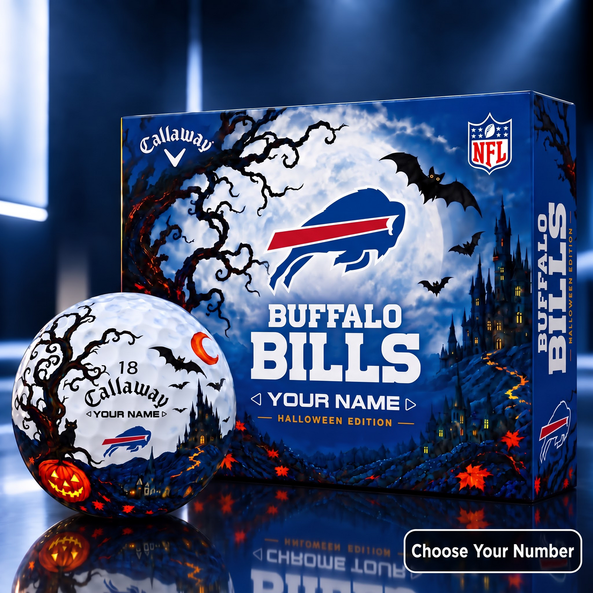 Exclusive NFL x BUF HLW V4 Golf Ball