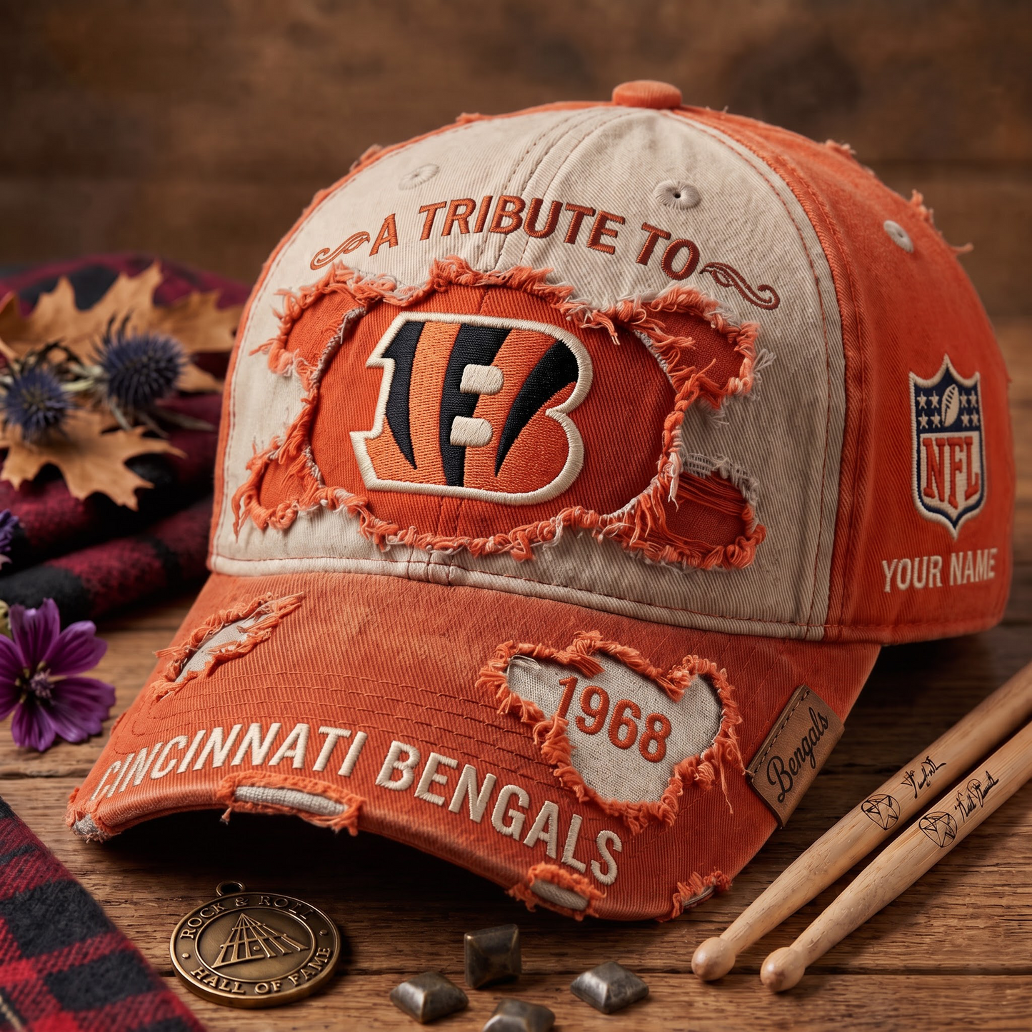 Exclusive NFL x CIN Personalized Name Cap