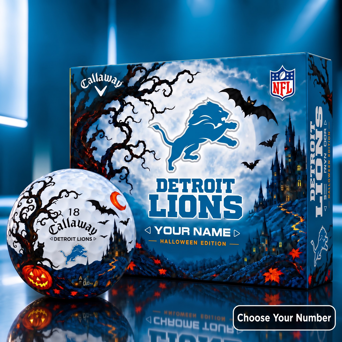 Exclusive NFL x DET HLW V4 Golf Ball