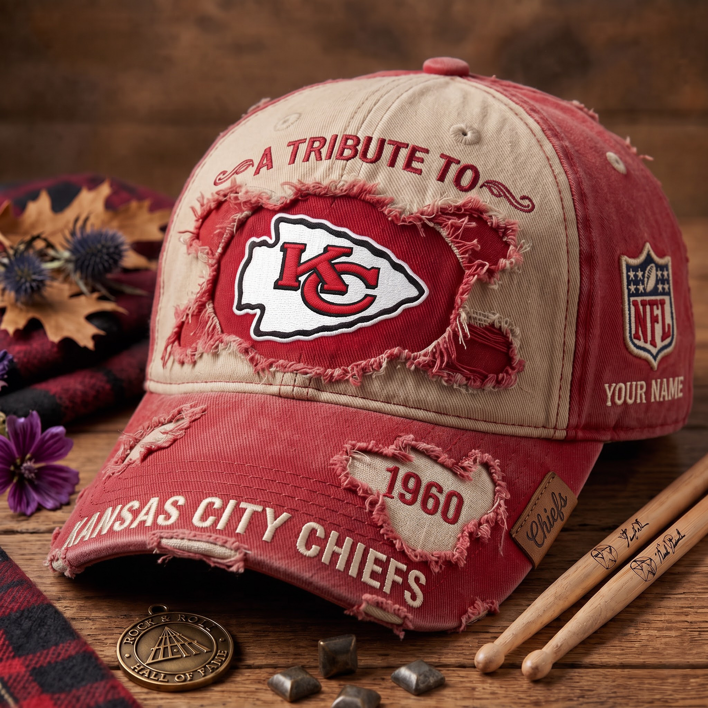 Exclusive NFL x KC Personalized Name Cap