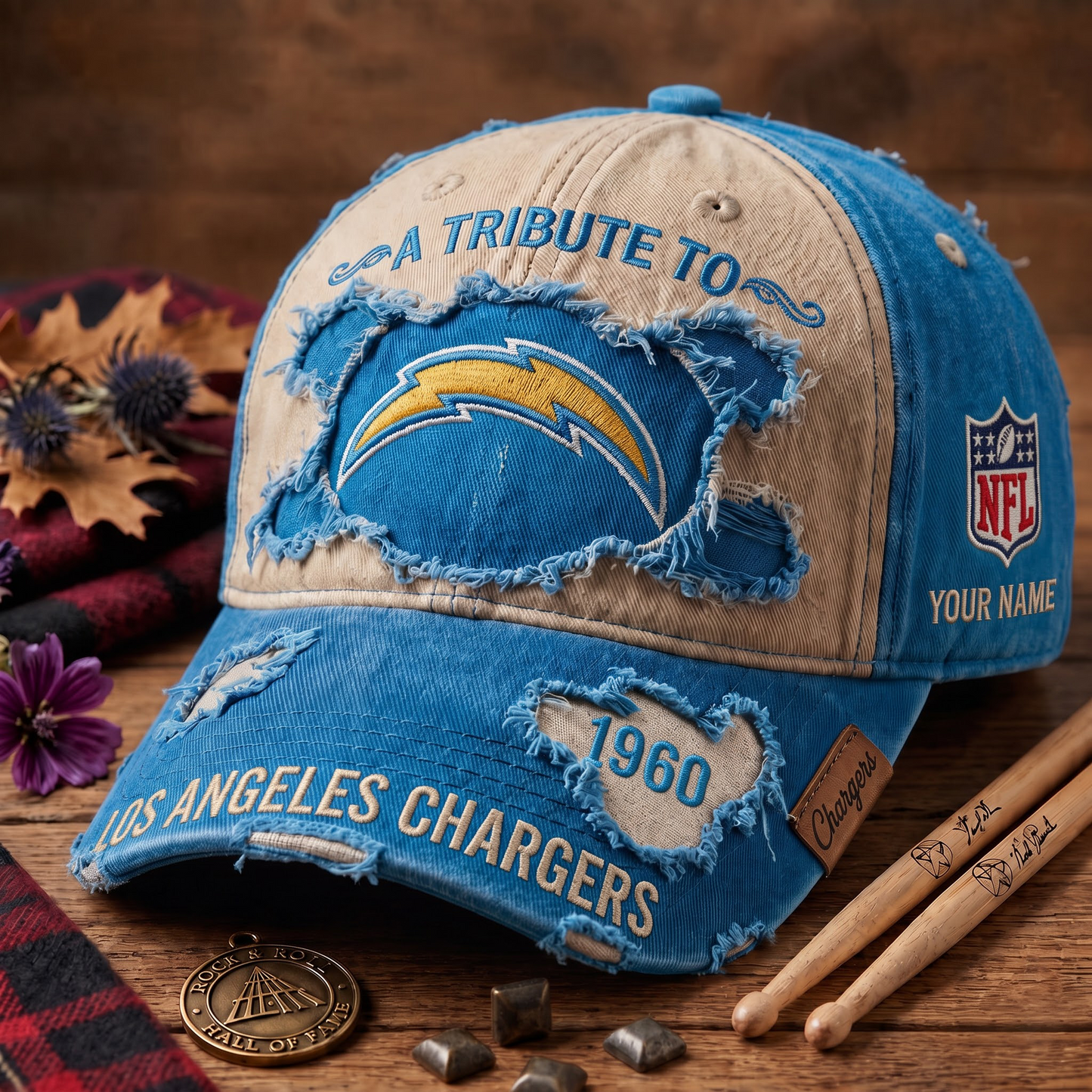 Exclusive NFL x LAC Personalized Name Cap