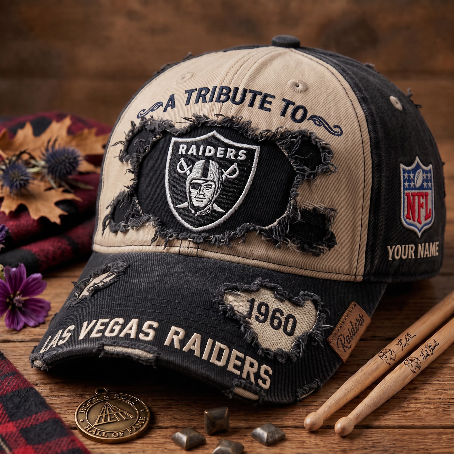 Exclusive NFL x LV Personalized Name Cap