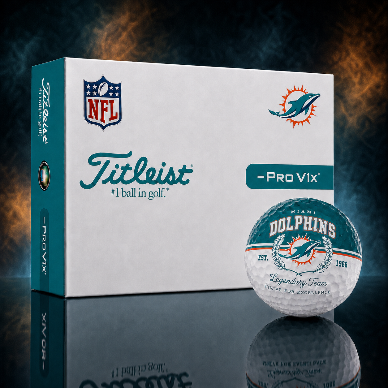 Exclusive NFL x MIA Legendary Team Golf Ball