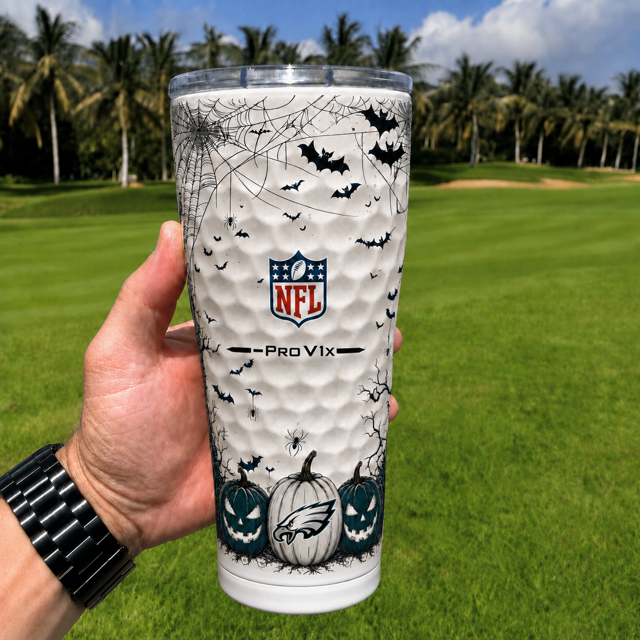 Exclusive NFL x PHI Halloween V2 Monogram Golf Tumbler