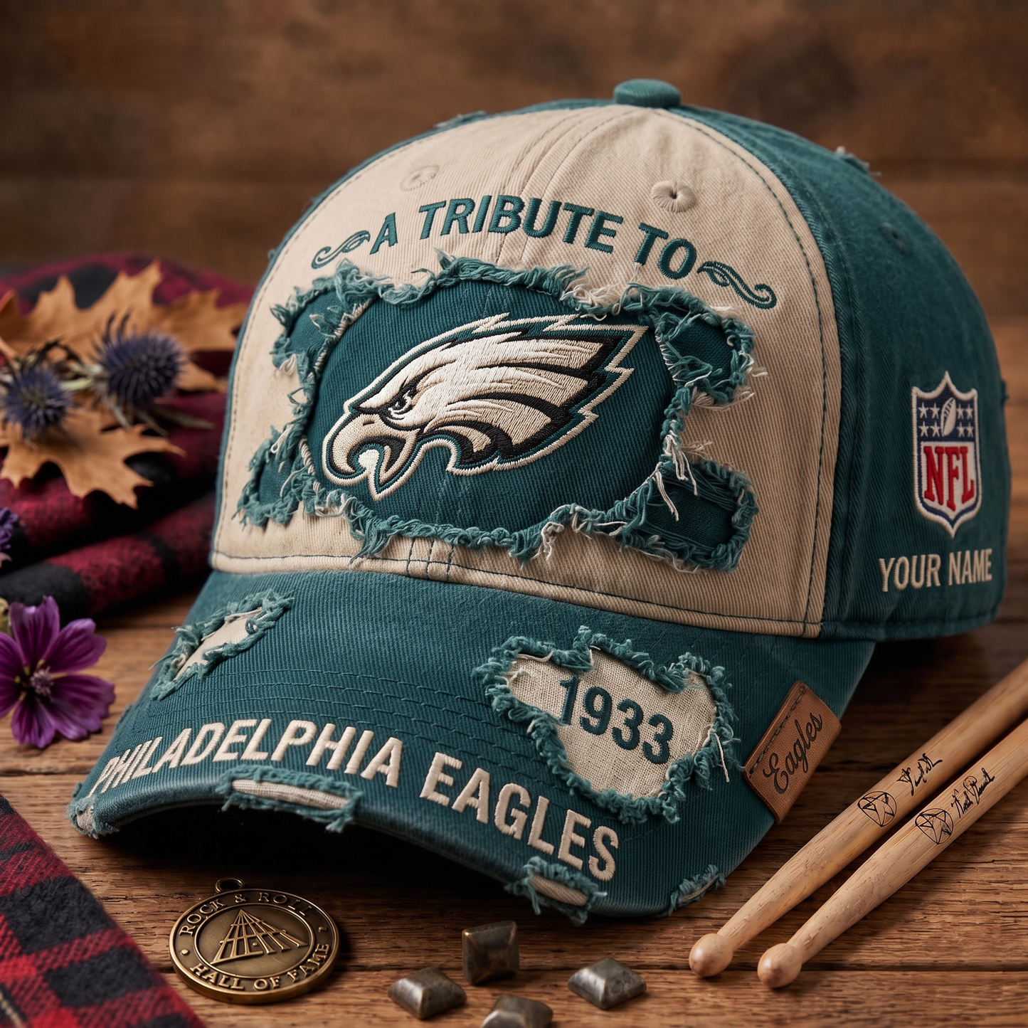 Exclusive NFL x PHI Personalized Name Cap
