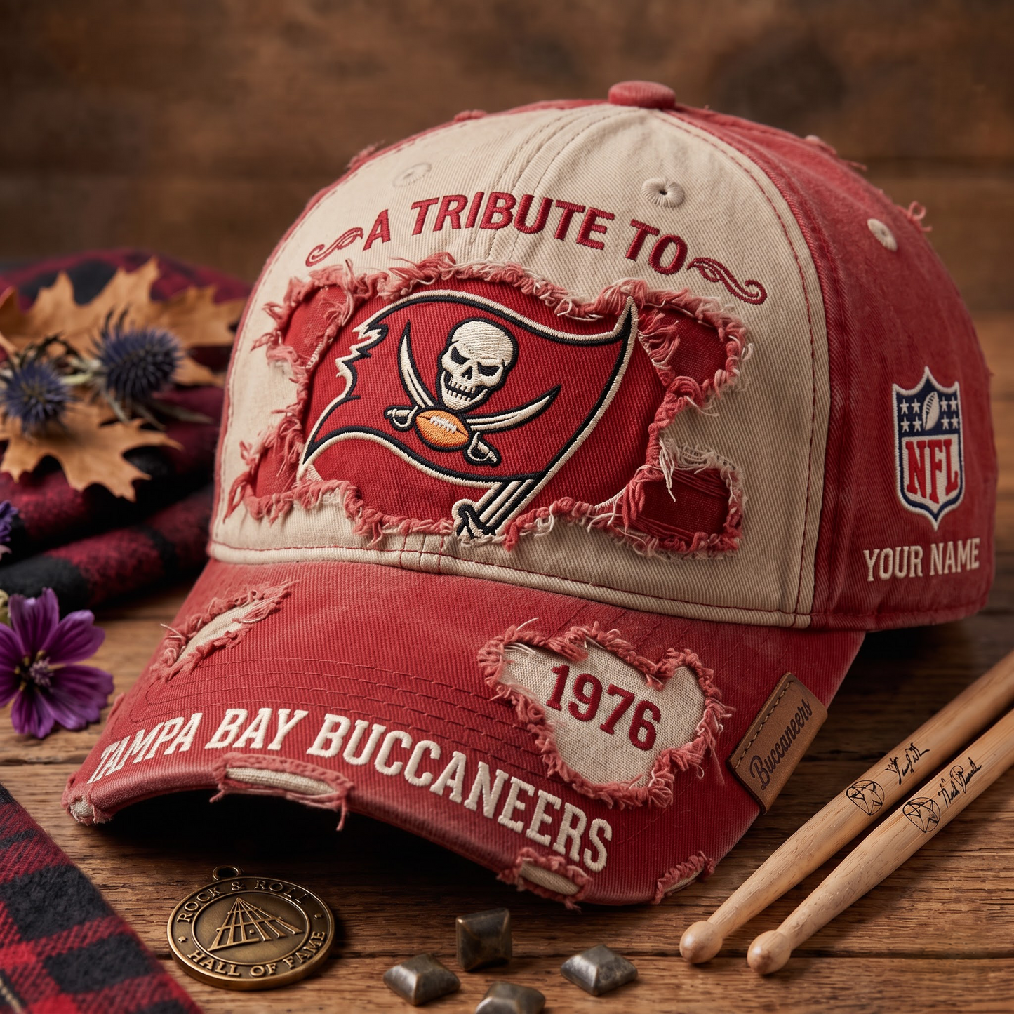 Exclusive NFL x TB Personalized Name Cap