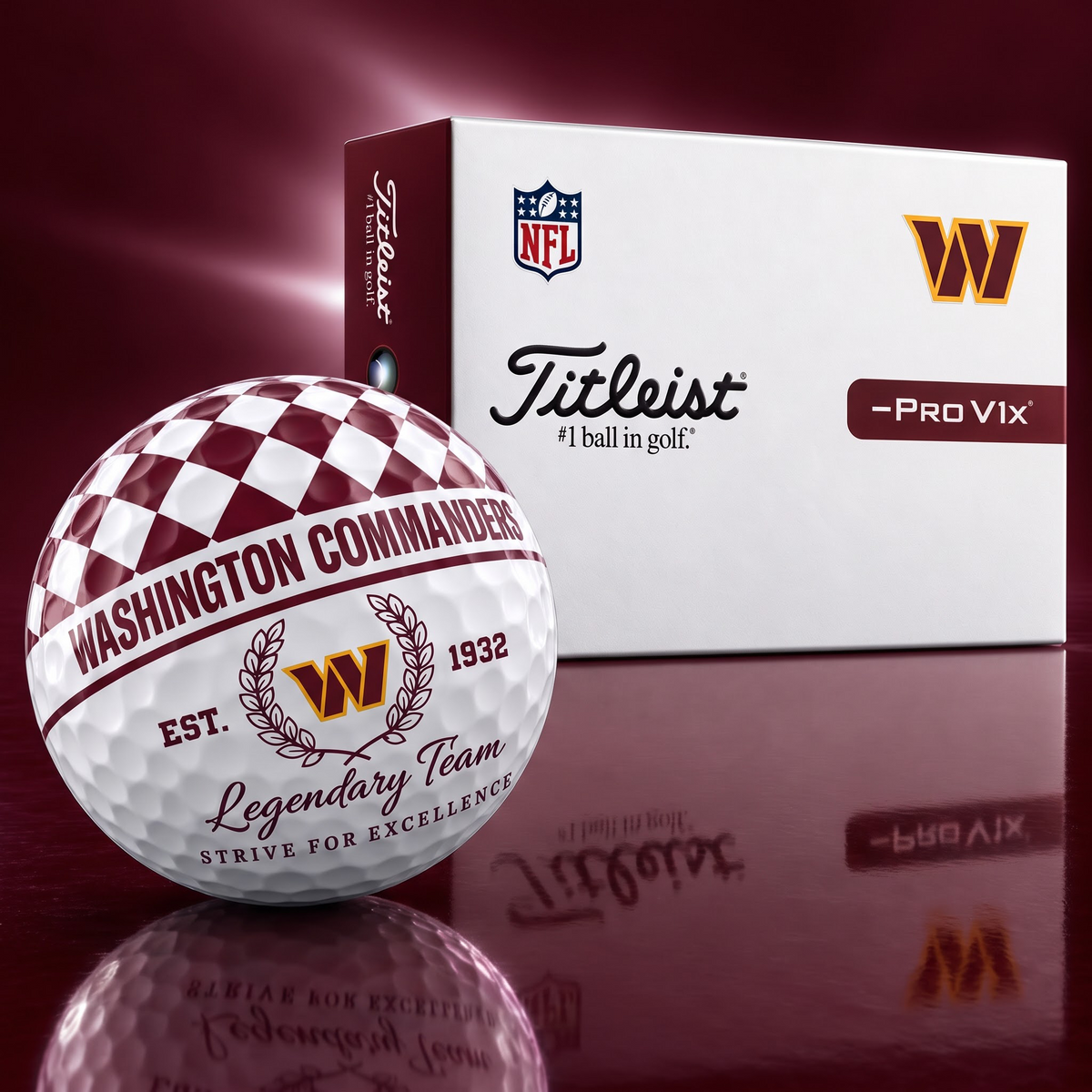 Exclusive NFL x WAS Legendary Team V6 Golf Ball HLP HLPHUONG 021026