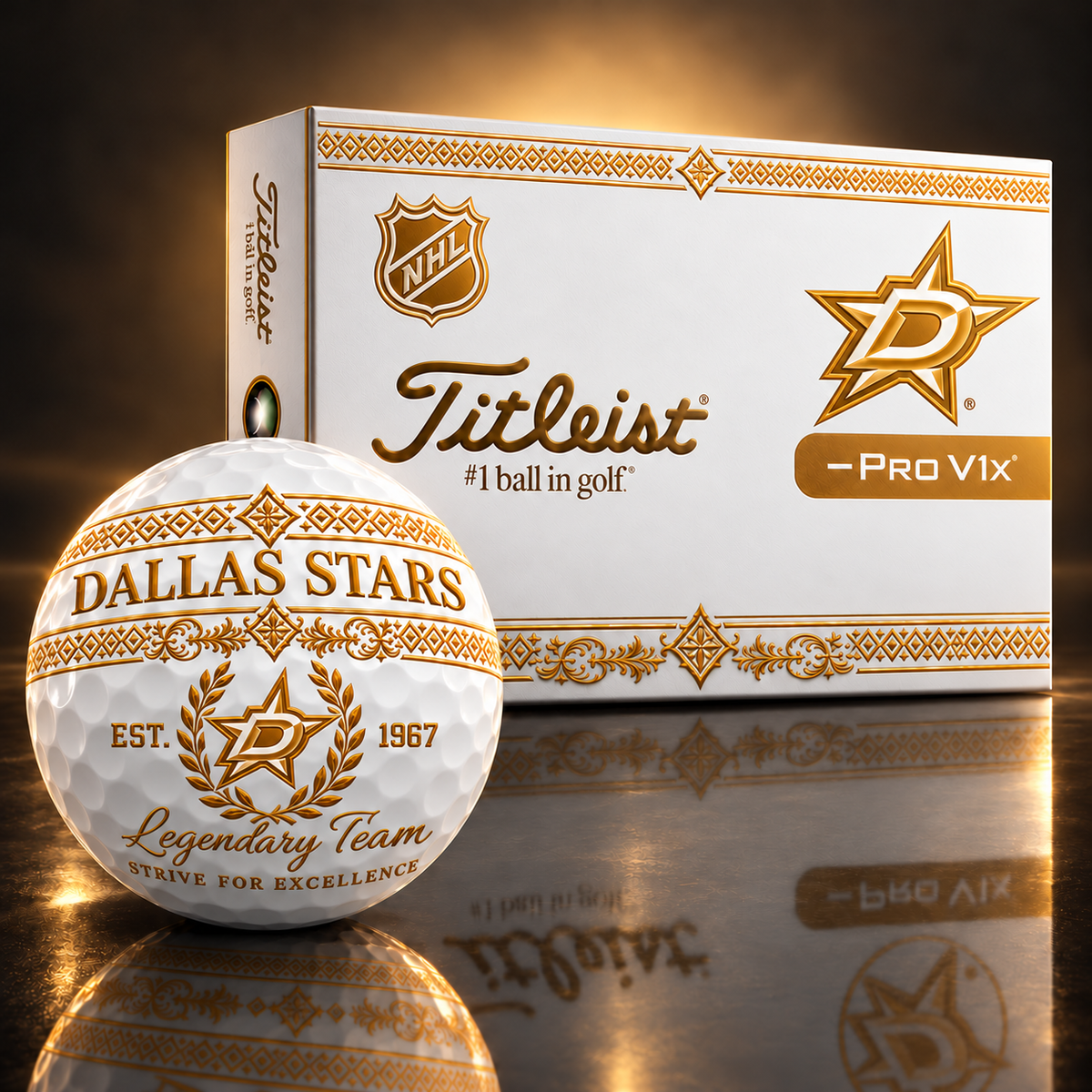 Exclusive NHL x DAL Legendary Team V8 Golf Ball