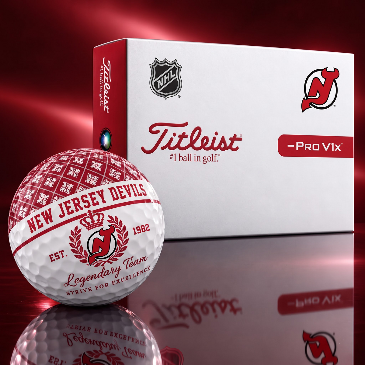 Exclusive NHL x NJ Legendary Team V7 Golf Ball