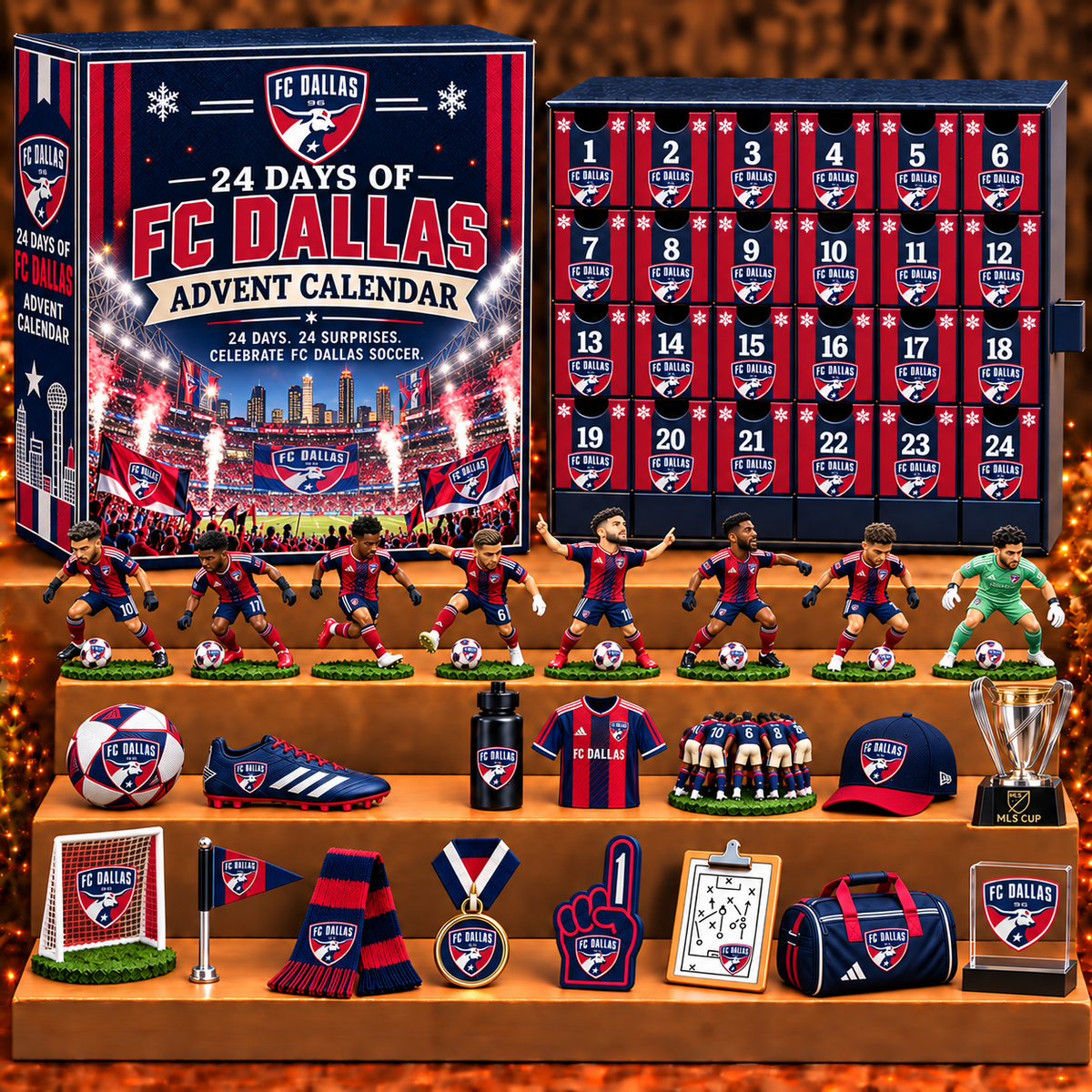 FCD x MLS Personalized 24 Days Of Soccer Calendar Blink Box