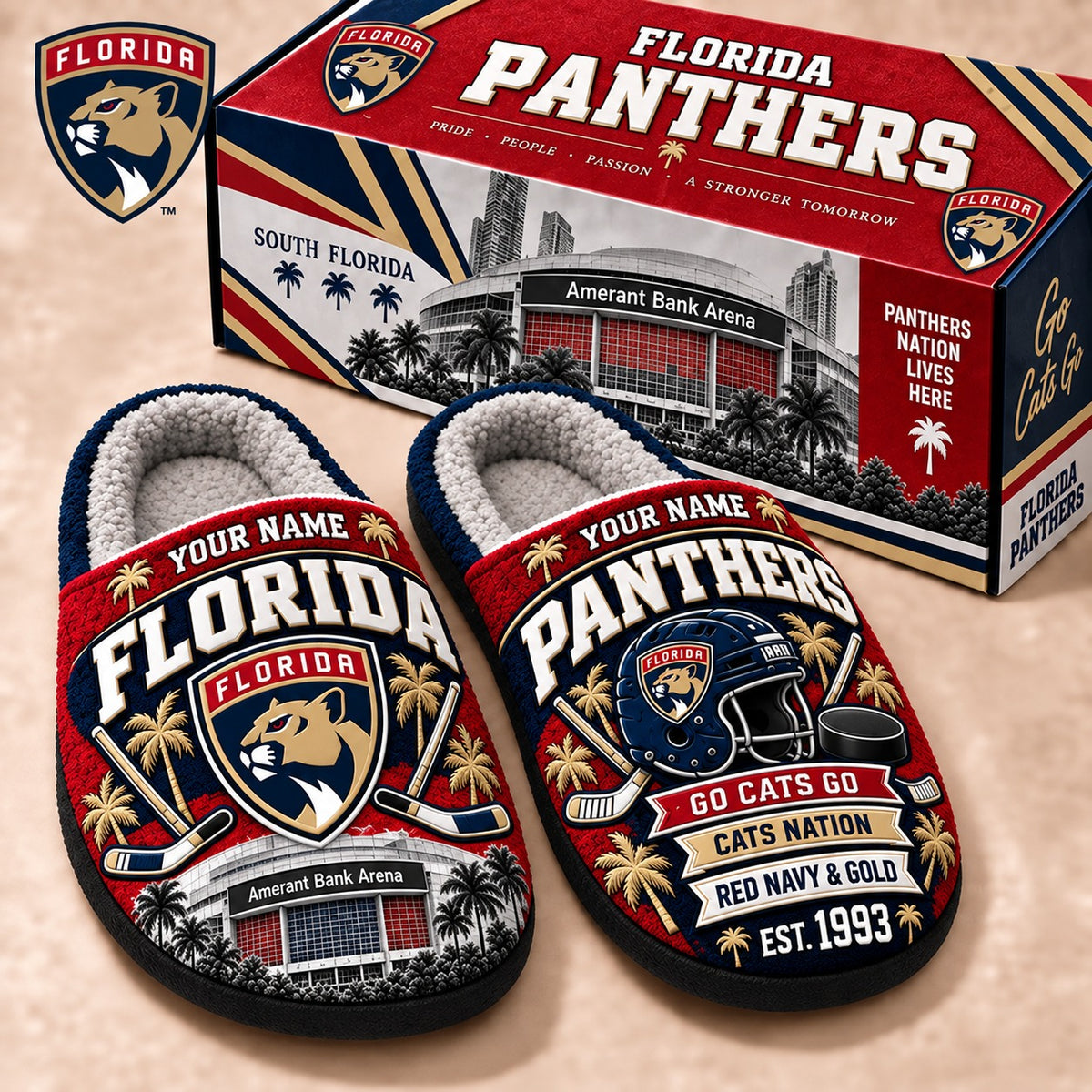 FP x NHL Premium Personalized Slippers Gift For Fan Hockey Men Women