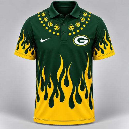 GBP Premium NFL Flame Performance Polo Shirt