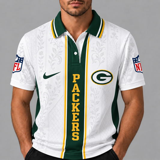 GBP Premium NFL Floral Elegance Men‘s Polo Shirt