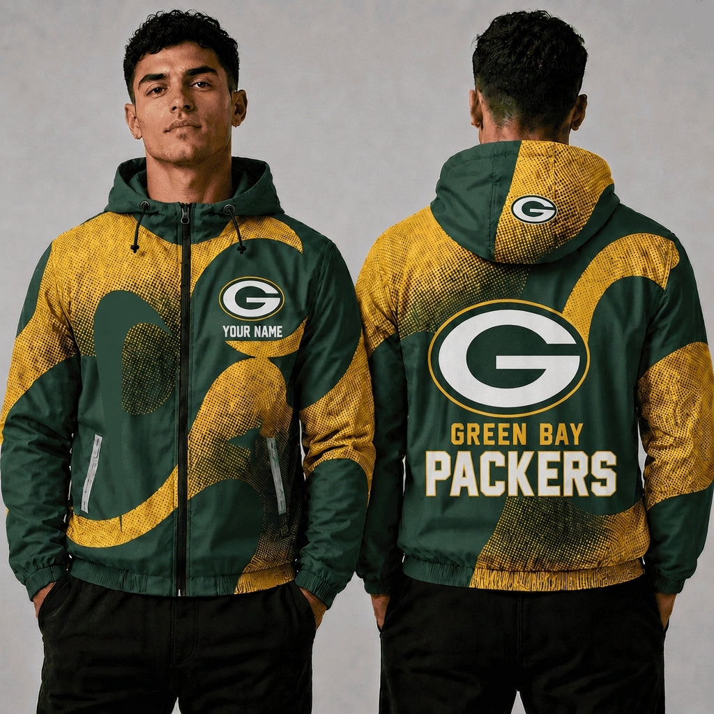 GBP x NFL Premium Windbreaker Jacket Personalized Gift For Fan