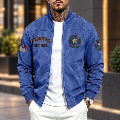 HA x MLB Suede Bomber Jacket