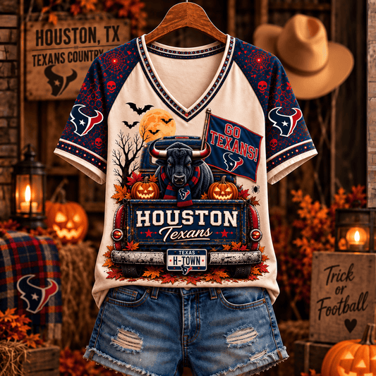 HT Premium Halloween V-Neck T Shirt Gift For Fan