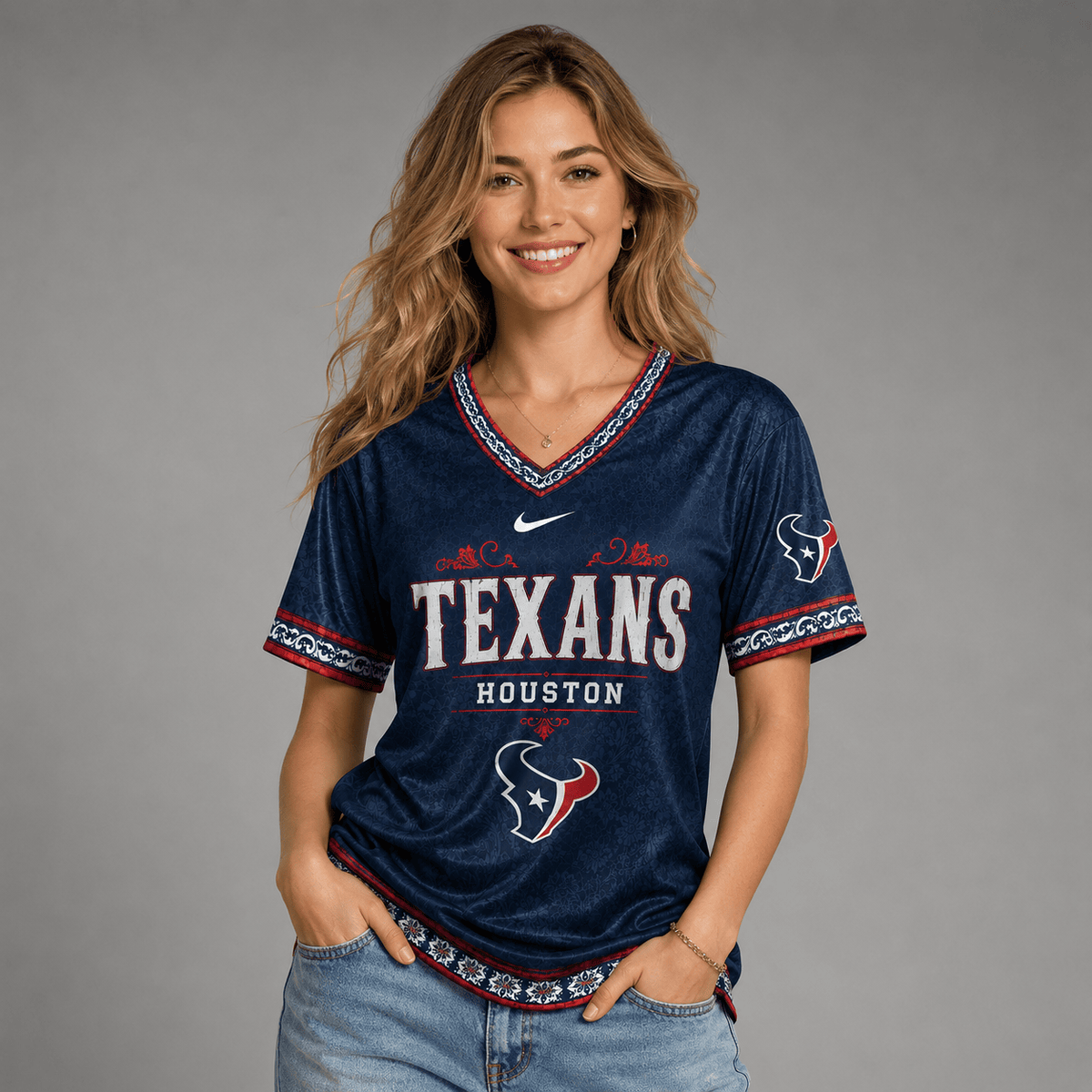 HT Premium NFL Classic Floral Satin Shirt