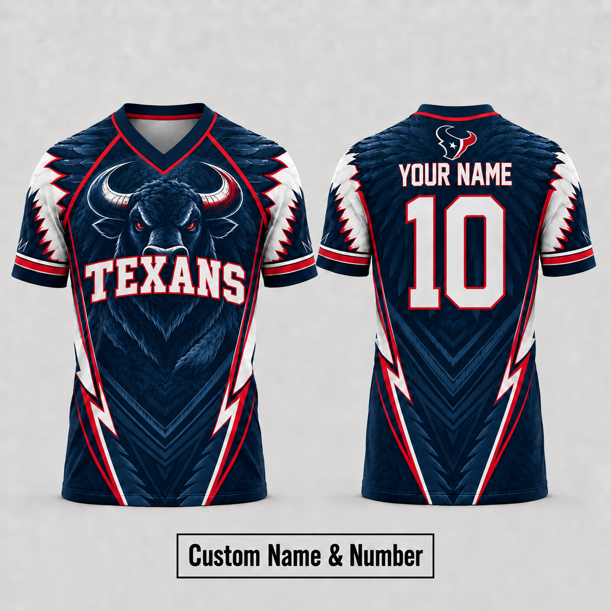HT Premium NFL Custom Name And Number Jersey For Fierce Football Fans