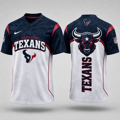 HT Premium NFL Power Graphic 3D V-neck Shirt