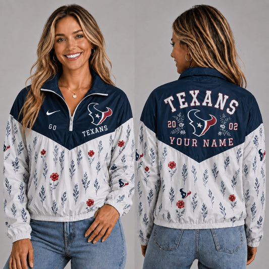 HT x NFL Personalized Women Quarter Zip Jacket