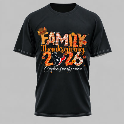 HT x NFL Thanksgiving 3D Shirt