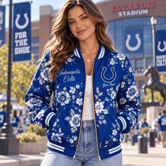 IC NFL Baseball Jacket Custom Name For Fan