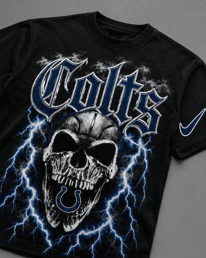 IC Premium NFL Premium Skull Lightning Graphic T-Shirt