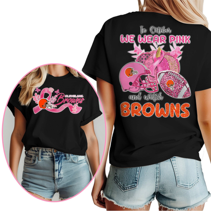 In October We Wear Pink And Watch CLE Shirt  300626