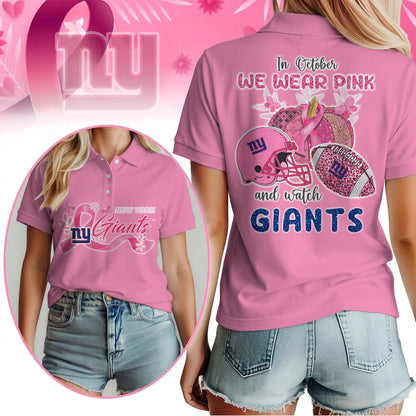 In October We Wear Pink And Watch NYG Shirt  300626