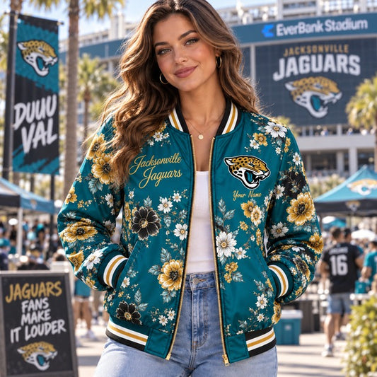 JJ NFL Baseball Jacket Custom Name For Fan
