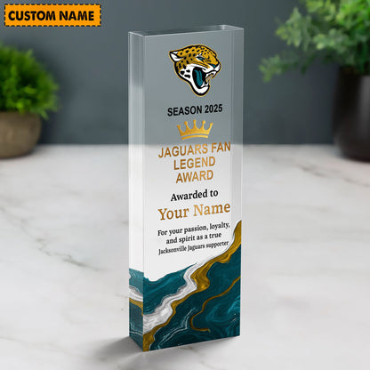 JJ NFL Personalized Acrylic Award Plaque Funny Christmas Gift For Family