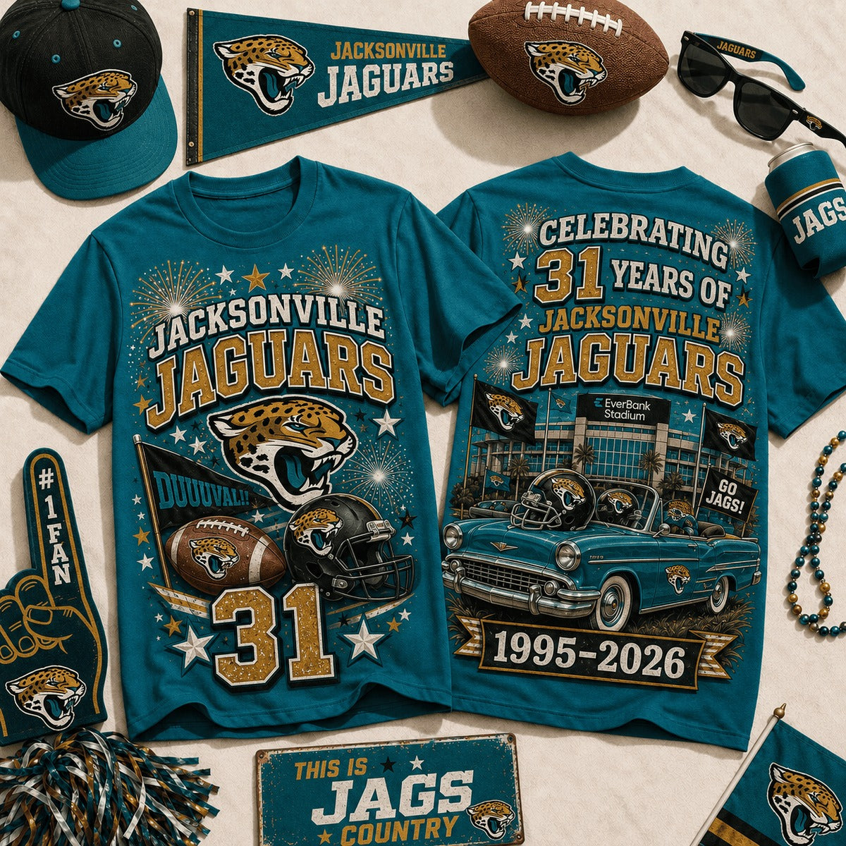 JJ Premium NFL Legacy Celebration 3D Shirt