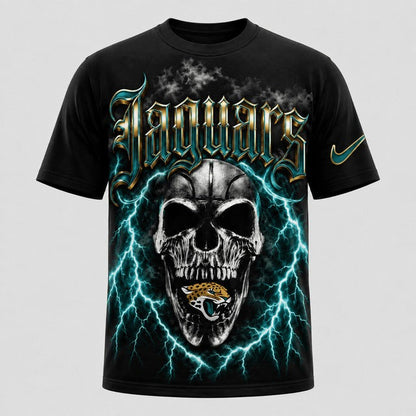 JJ Premium NFL Premium Skull Lightning Graphic T-Shirt