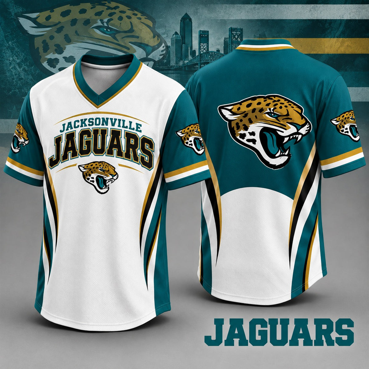 JJ Premium NFL Team Spirit V-Neck Jersey