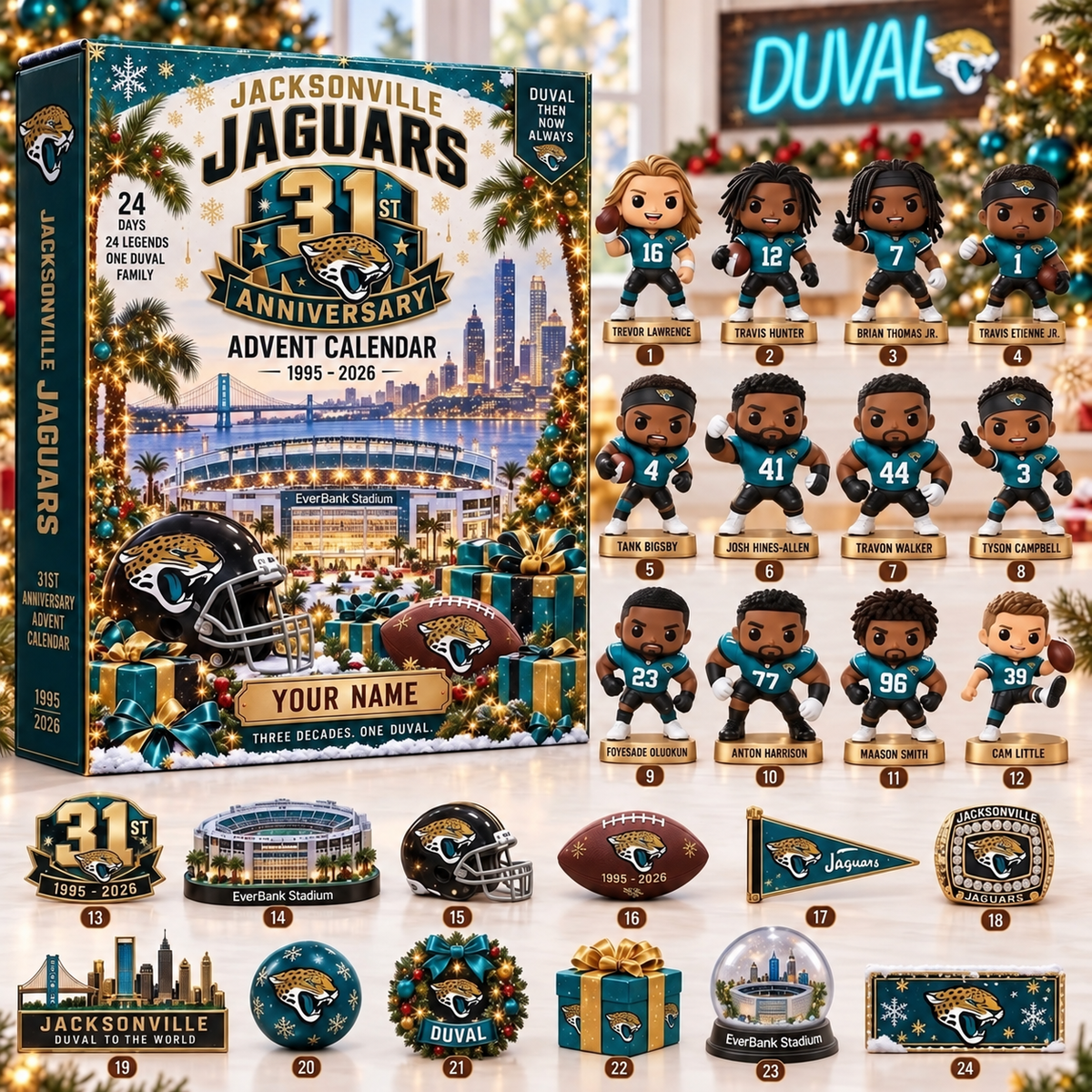 JJ x NFL 31st Anniversary 2026 Advent Calendar