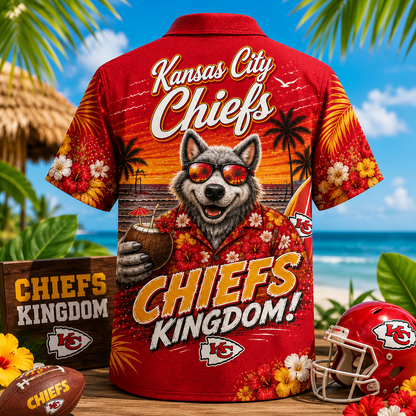 KC x NFL Premium Beach Vibes Hawaiian Shirt