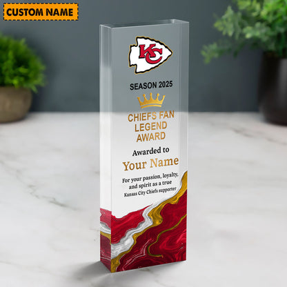 KCC NFL Personalized Acrylic Award Plaque Funny Christmas Gift For Family