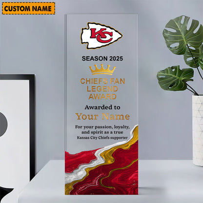 KCC NFL Personalized Acrylic Award Plaque Funny Christmas Gift For Family