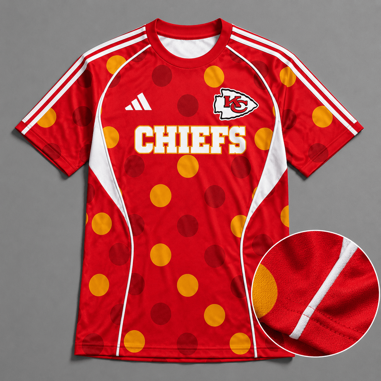 KCC Premium NFL Game Day Polka Dot Sports Jersey Shirt